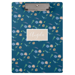 Aquarell-Wilde-Blumen-Botanik-Event-Designer Klemmbrett