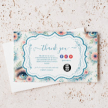 Aquarell-Wimpernkünstlerin Florale Schönheitsbranc