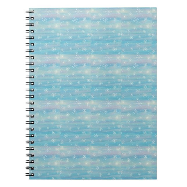 Aquarell-Wintermuster Notizblock (Vorderseite)