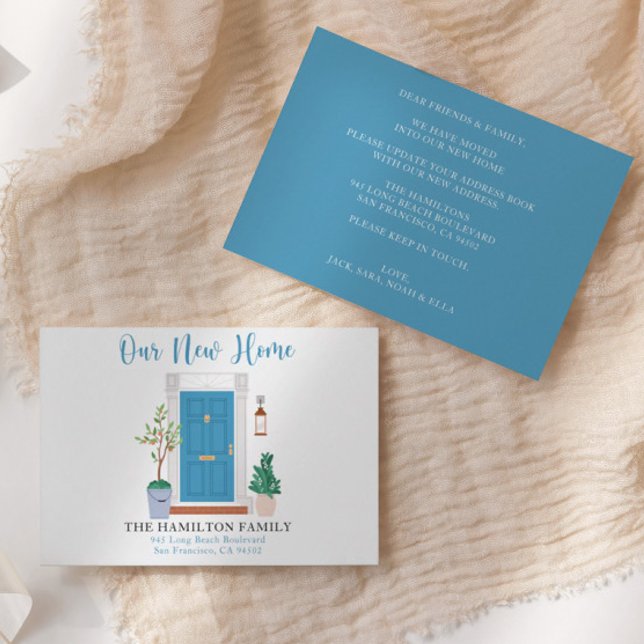 Aquarell Wir haben neue Zuhause Ankündigung (Von Creator hochgeladen)