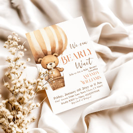 Aquarell wir können frühzeitig abwarten Baby-Dusch Einladung