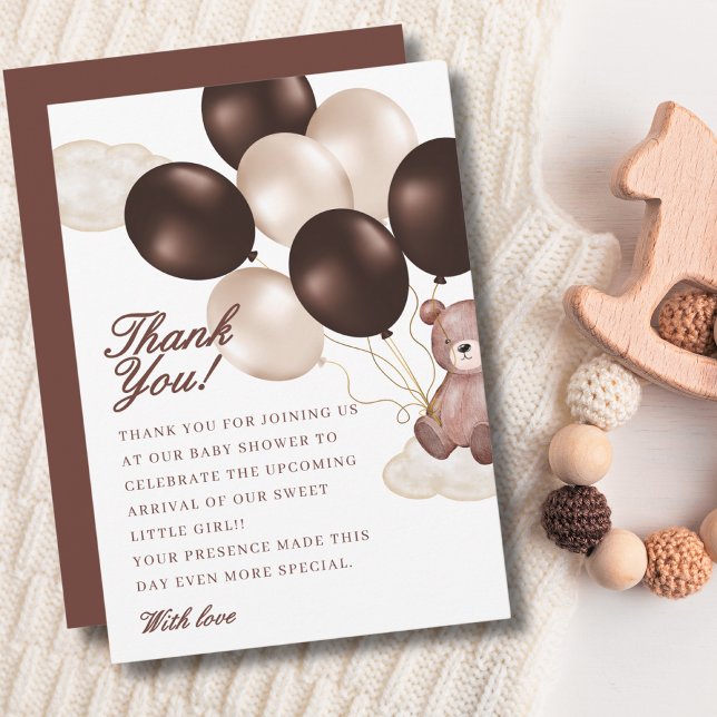 Aquarell wir können warten Baby Dusche Junge Dankeskarte (Von Creator hochgeladen)