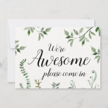 Aquarell Wir sind Phantastisch Open Closed Sign