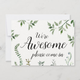 Aquarell Wir sind Phantastisch Open Closed Sign