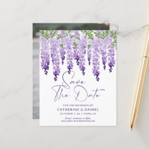 Aquarell-Wisteria-Lila-Hochzeitsfoto