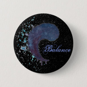 Aquarell Yin Yang - Balance Button