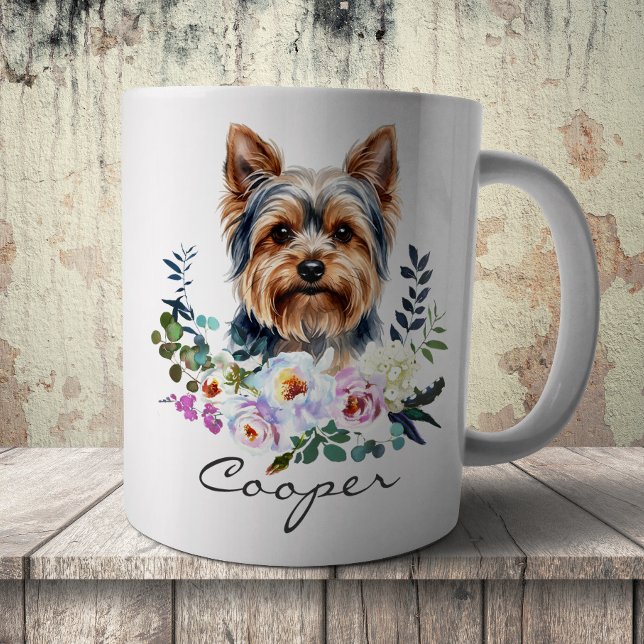 Aquarell Yorkshire Terrier Kaffeetasse (Von Creator hochgeladen)