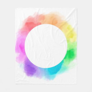 Aquarell zeichnend Hintergrund Fleecedecke