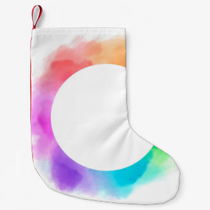 Aquarell zeichnend Hintergrund Kleiner Weihnachtsstrumpf
