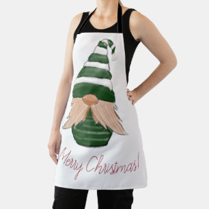 Aquarell zeichnend Weihnachtsgnom Schürze