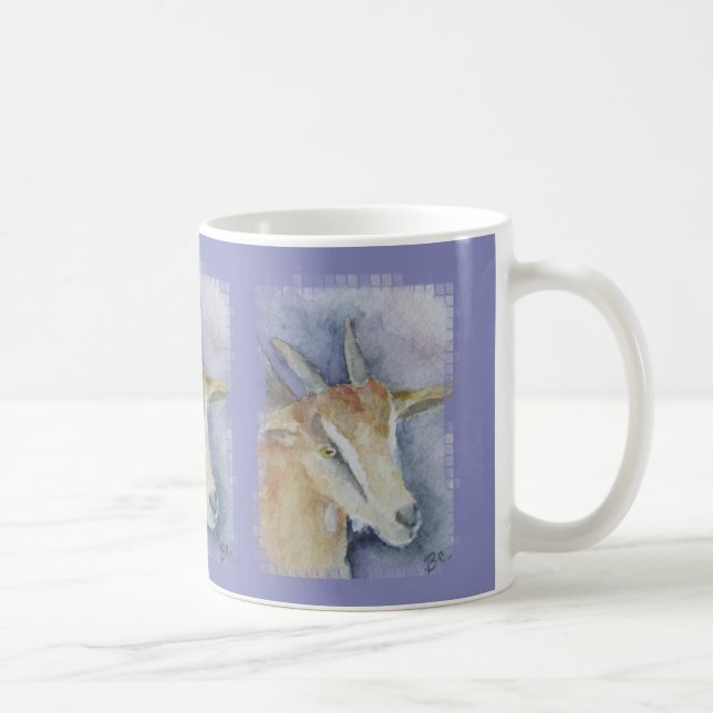 Aquarell-Ziege/Kind Tasse (Rechts)