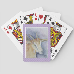 Aquarell-Ziege Spielkarten