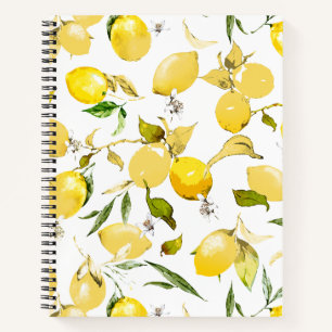 Aquarell Zitronen 13 Notizbuch