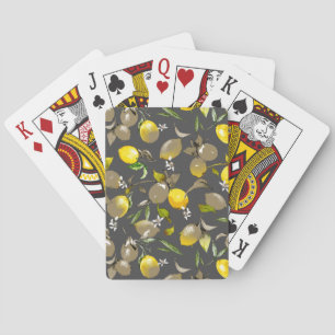 Aquarell-Zitronen 34 Spielkarten