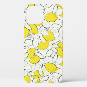 Aquarell-Zitronen-Zitrus-Nahtloses Muster Case-Mate iPhone Hülle