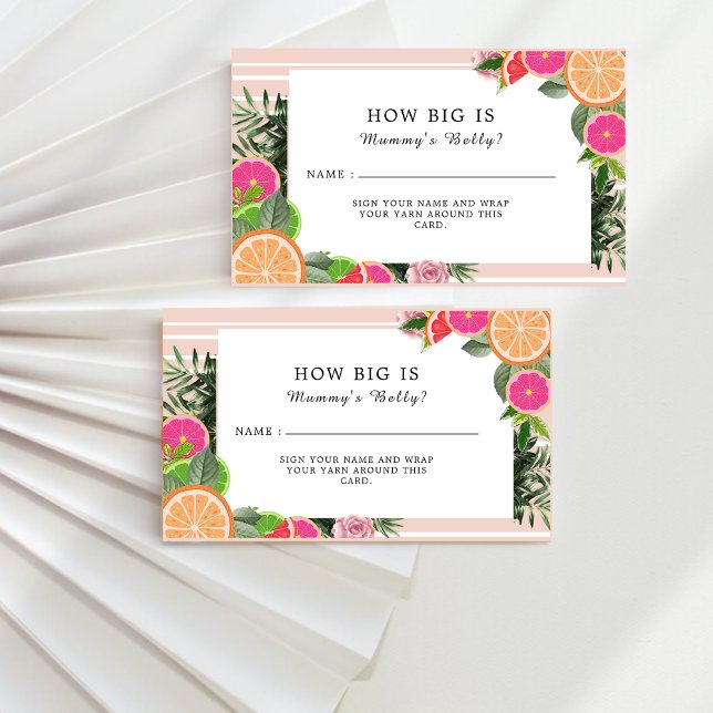 Aquarell Zitrusfrüchte wie groß ist der Bauch der  Begleitkarte (Von Creator hochgeladen)