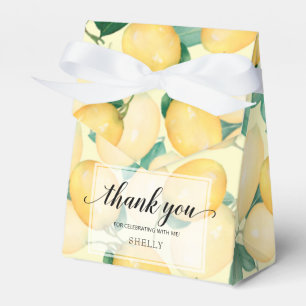 Aquarell-Zitruslemonen Geschenkschachtel