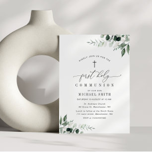 Aquarell zuerst heilige Kommunion Einladung