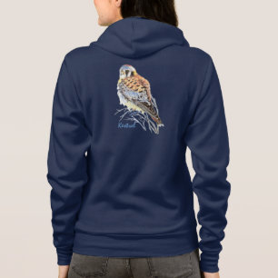 Aquarellamerikanischer Kestrel-Falke-Vogel-Falke Hoodie