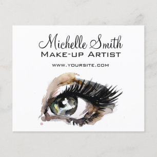 Aquarellaugen mit Lasche-Erweiterung Make-up Flyer