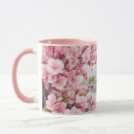 Aquarellbahn Sakura Kirchenbronnen und Aussicht au Tasse