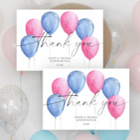 Aquarellballons Danke für die Gender-Enthüllung