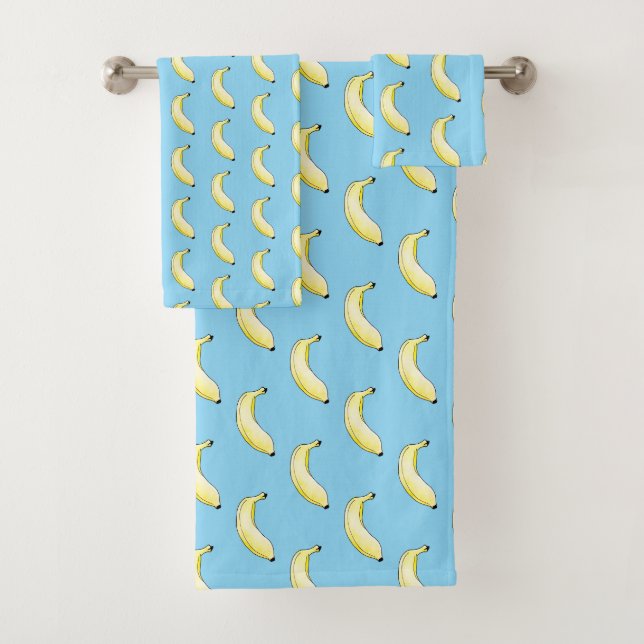 Aquarellbanane Badhandtuch Set (Insitu)