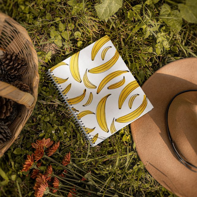 Aquarellbananen - gelb notizbuch (Von Creator hochgeladen)