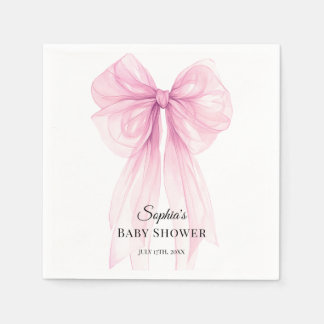 Aquarellband-Coquette-Partygeschirr Serviette