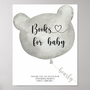 Aquarellbär , Bücher für Babyposter Poster