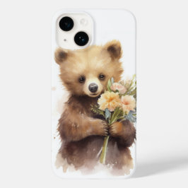 Aquarellbär mit Bouquet Case-Mate iPhone 14 Hülle