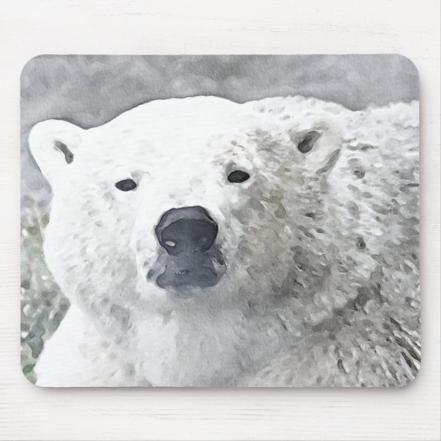Aquarellbär Mousepad (Vorne)