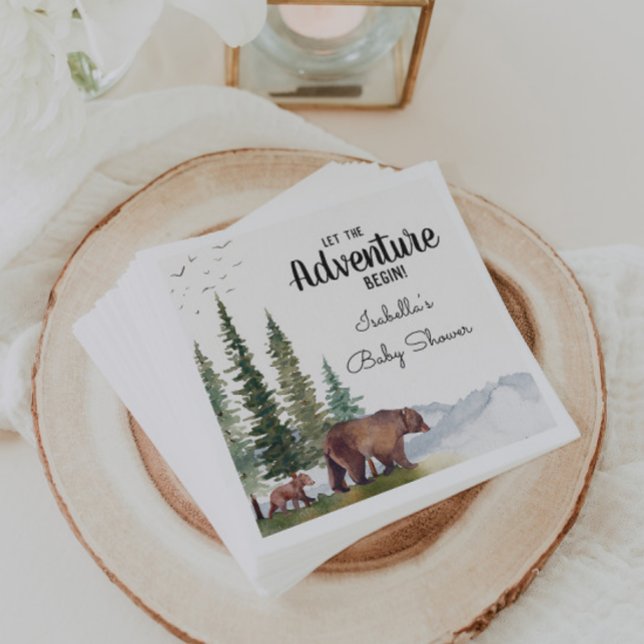 Aquarellbärendusche Serviette (Von Creator hochgeladen)