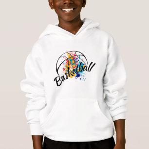 Aquarellbasketballboote Hoodie