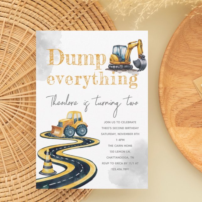 Aquarellbau 2. 3. 4. Geburtstag Einladung (Von Creator hochgeladen)