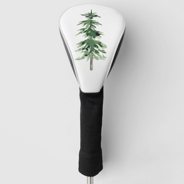 Aquarellbaum Golf Headcover (Vorderseite)