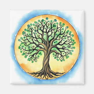 Aquarellbaum Magnet