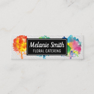 Aquarellbaum Mini Visitenkarte