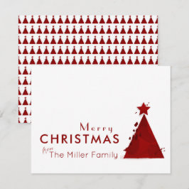 Aquarellbaum Non-Foto Frohe Weihnachtsfamilie Feiertagskarte