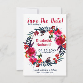 Aquarellbäumchen der Roten Marine rettete Datum de Save The Date