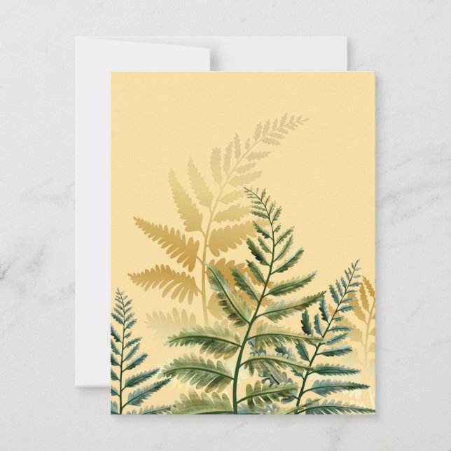 Aquarellbäume 2 mitteilungskarte (Vorderseite)
