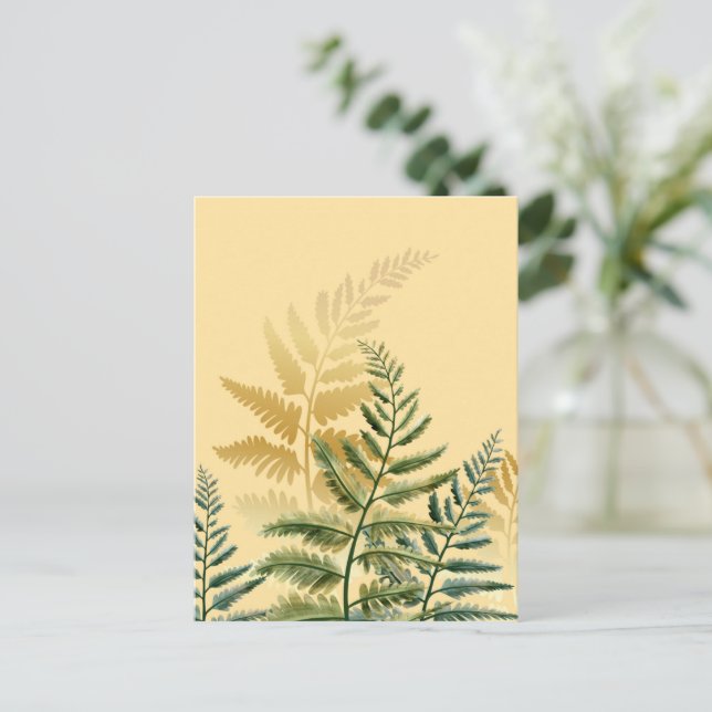 Aquarellbäume 2 postkarte (Stehend Vorderseite)