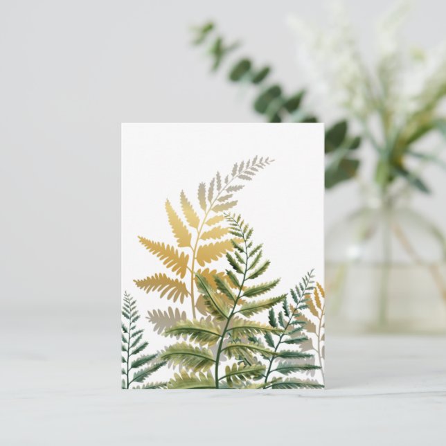 Aquarellbäume 6 postkarte (Stehend Vorderseite)