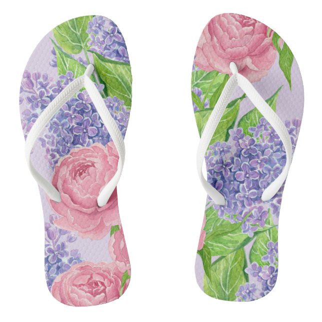 Aquarellbäume Flip Flops (Fußbett)