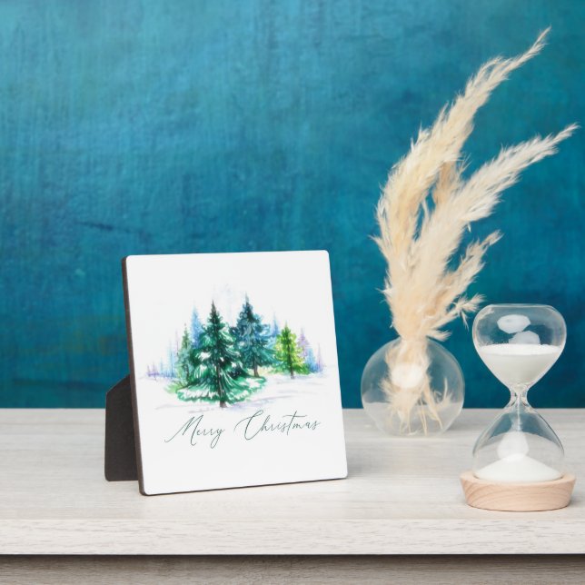 Aquarellbäume Fotoplatte (InSitu)