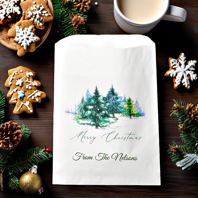 Aquarellbäume Geschenktütchen (Von Creator hochgeladen)