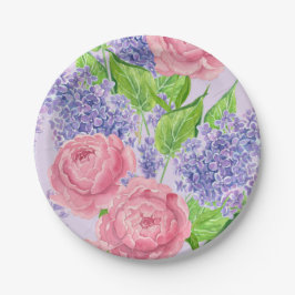 Aquarellbäume Pappteller