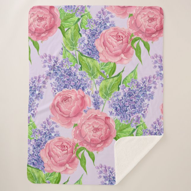 Aquarellbäume Sherpadecke (Vorderseite)