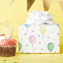 Aquarellbäume zum Geburtstag Geschenkpapier