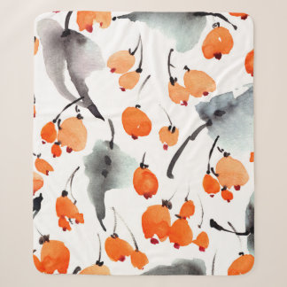 Aquarellbeeren und Blätter - Darstellung Sherpadecke